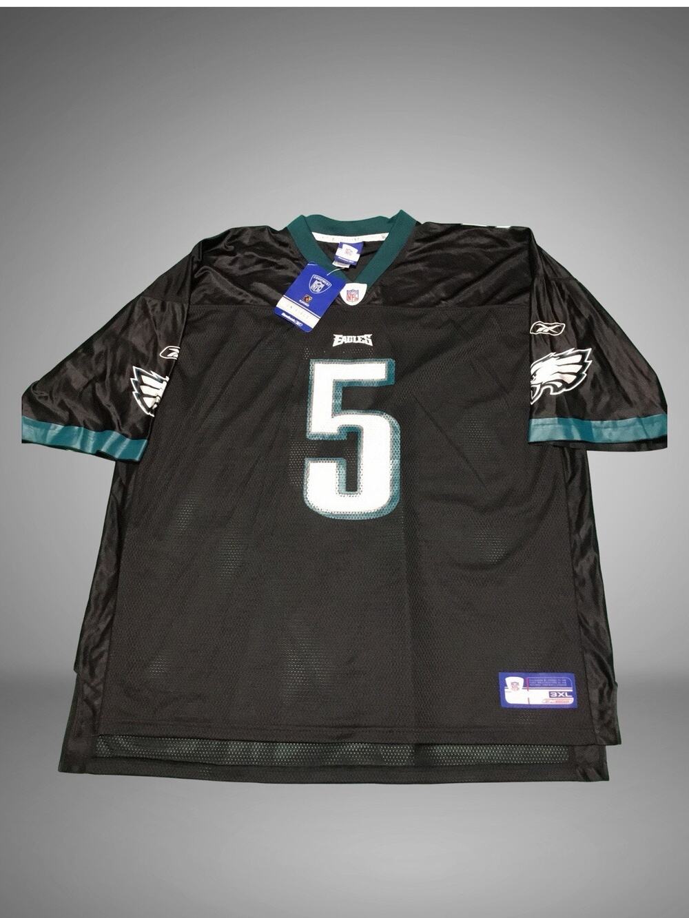 Donovan McNabb #5 Philadelphia Eagles Black Edition Reebok NFL Jersey 3XL